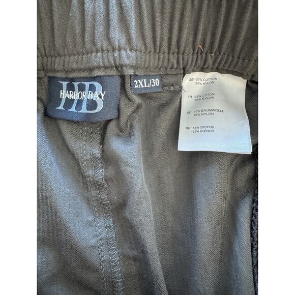 HB Harbor Bay Men's Convertible Cargo Pants in Charcoal Gray Size 2XL x 30 - Picture 9 of 12
